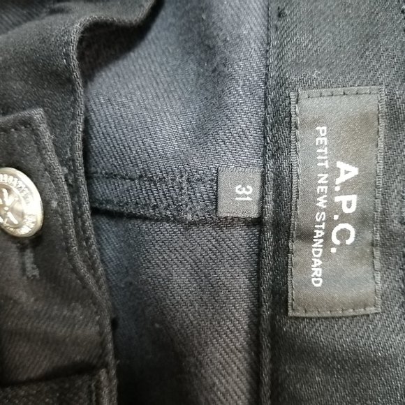 BNWT A. P. C Men's Pants Black Size 31W × 37L - Picture 2 of 6